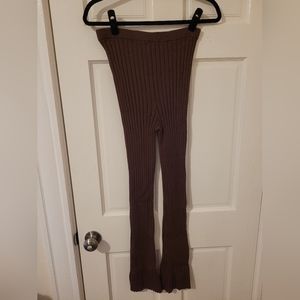 Brown knit pants